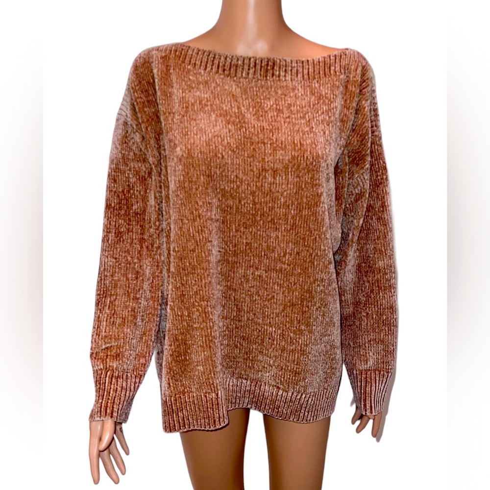 Tommy Bahama Island Luna Chenille Sweater, Color Caramel  XL/TG